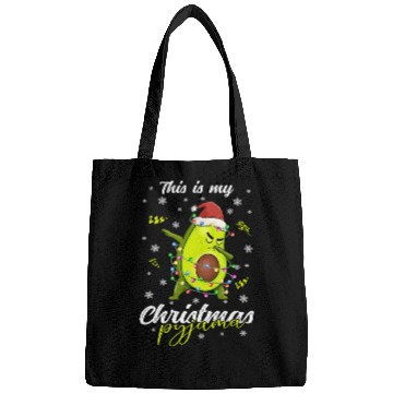 Discover Winter Christmas Pyjama Avocado Bags