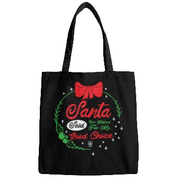 Discover Santa Christmas Wish Holiday Present Pick Up Lines Bags