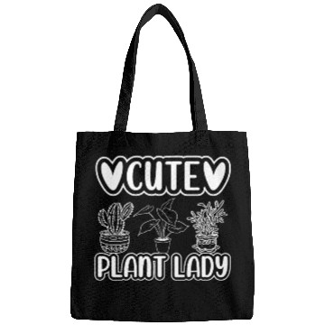 Discover Cute Plant Lady Plant Garden Plant Lover Gardening Bags