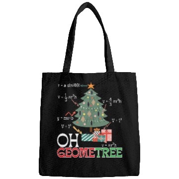 Discover Oh Geometree Funny Christmas Tree Costume Students Bags