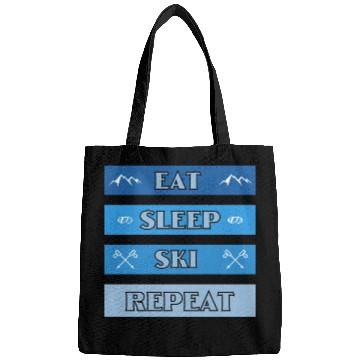 Discover Eat Sleep Ski Repeat Modern Bags