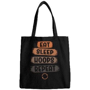 Discover Eat Sleep Hoops Repeat Basketball Bags