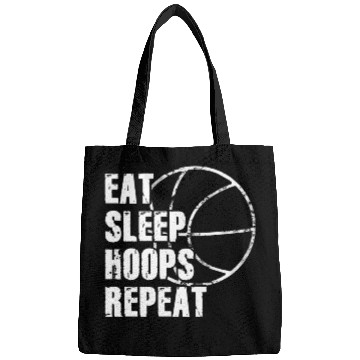 Discover Eat Sleep Hoops Repeat Basketball Bags
