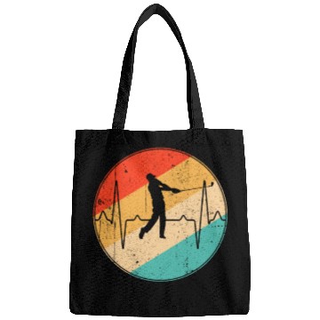 Discover golf retro heartbeat Bags