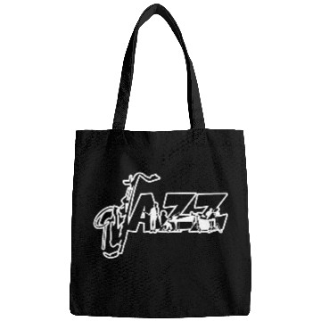 Discover Jazz Music Typography Design Bags
