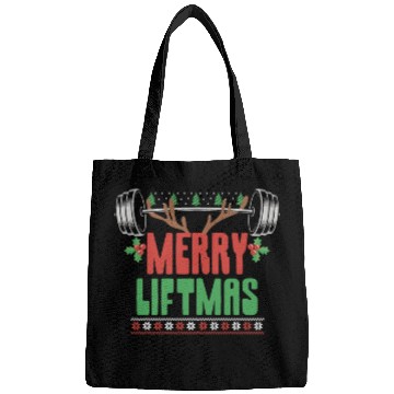 Discover Merry Liftmas Christmas Bodybuilder Gym Workout Bags