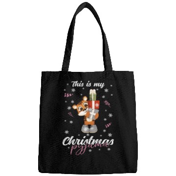 Discover Winter Christmas Pyjama Tiger Bags