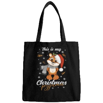 Discover Winter Christmas Pyjama Tiger Bags