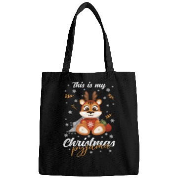 Discover Winter Christmas Pyjama Tiger Bags