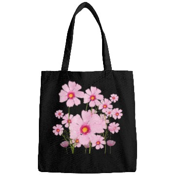 Discover pink bouquet painted with watercolor Bags