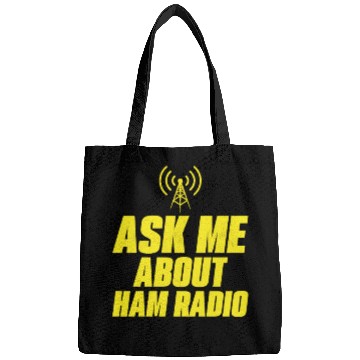 Discover Ask me about ham radio Operator Enthusiast Bags