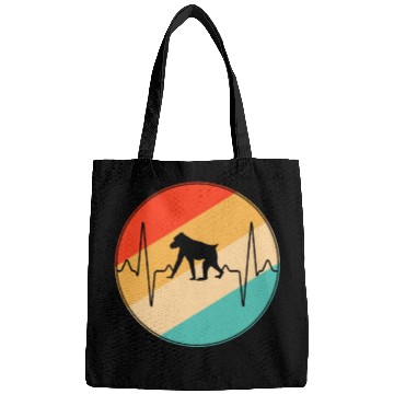 Discover monkey retro heartbeat Bags