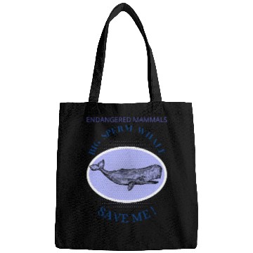 Discover Mammals Endangered Big Sperm Whale Bags