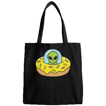 Discover Space Area 51 Donut UFO Cute Alien Head Bags