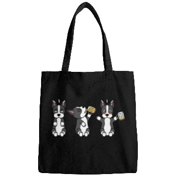 Discover Boston Terrier Beer Lover Bags