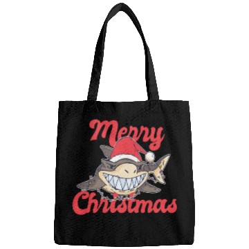 Discover Cute Shark Cheeky In The Ocean For Christmas X-mas Bags