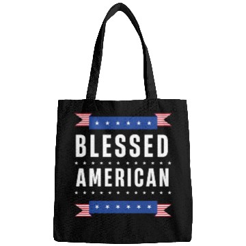 Discover Blessed American USA US Patriotic America Bags