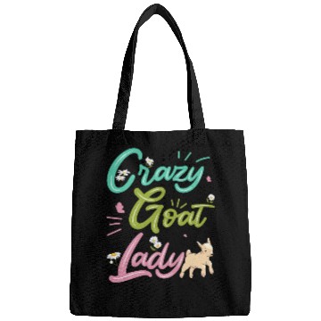 Discover Crazy Goat Lady Goat Lover Bags