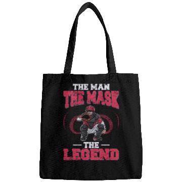 Discover Baseball Catcher The Man The Mask The Legend Baseb Bags