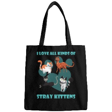 Discover I love all kinds of stray cats stray kitten rescue Bags