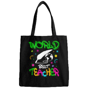 Discover World Best Teacher Funny Quotes Gifts Bags