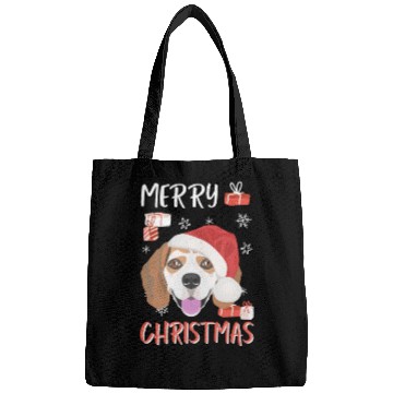 Discover Beagle Merry Christmas Bags