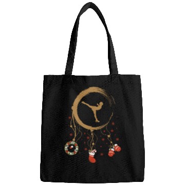 Discover Winter dreamcatcher Christmas Figure skating Bags