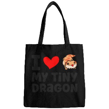 Discover I Love My Tiny Dragon Reptile Pogona Lizard Bags