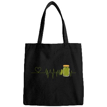 Discover Pickle Lover Heartbeat for Pickles lover Bags