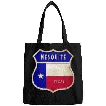 Discover Mesquite Texas Crest Flag Design Bags
