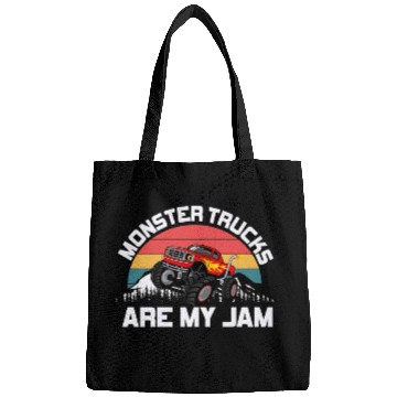 Discover Monster Trucks Are My Jam Vintage Retro Bags