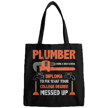 Discover Plumber Using High School Diploma Bags