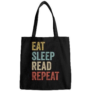 Discover Eat Sleep Read Repeat Book Reader Bags