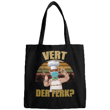 Discover Vert Der Ferk the swedish chef Bags