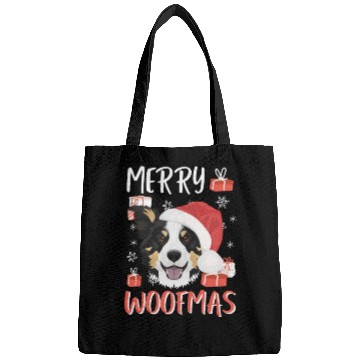 Discover Border Collie Merry Christmas Bags