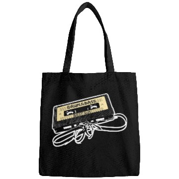 Discover Drum and Bass Music Lover Gift Old Cassette Tape B Bags