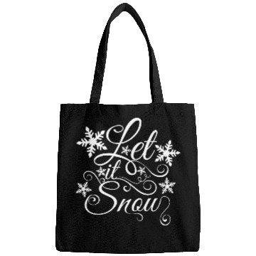 Discover Let It Snow Christmas Snowflake Bags