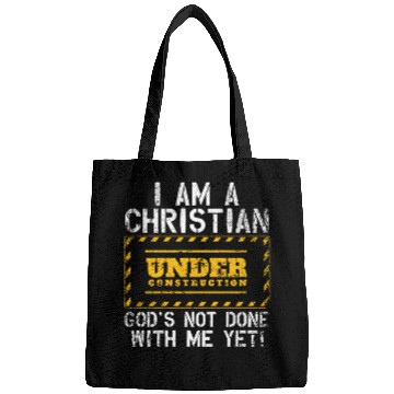 Discover Funny Christian Under Construction Gift Catholic Bags