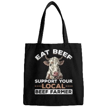 Discover Cattle Farming Cow Agriculture Beef Lover Bags