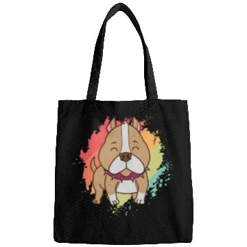 Discover Pit Bull Comic Drawing Dog Pet Bags