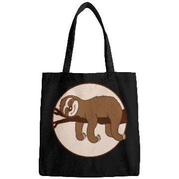 Discover sloth relaxed on branch Bags