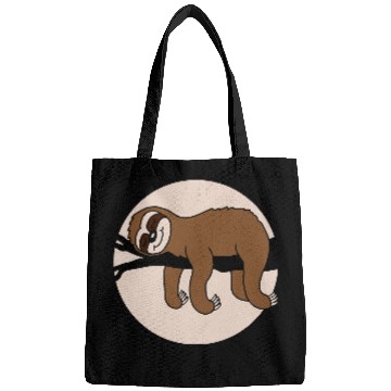 Discover comic branch sleep sloth Bags