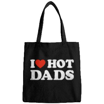 Discover I Heart Hot Dads Outfit Y2K Adult Humor I Love Bags