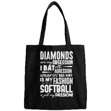 Discover Diamonds Are My Obsession I Bat With Agression Bags
