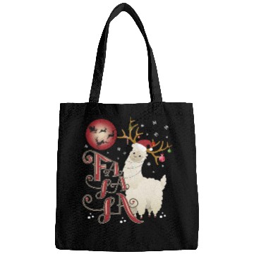 Discover Fa la la llama xmas christmas Bags