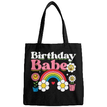 Discover Pastel Daisy Rainbow Birthday Girl Bags