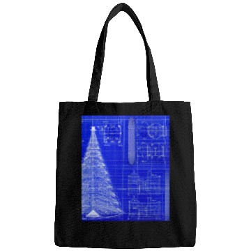 Discover Christmas Blueprint Christmas Tree Blueprint Bags