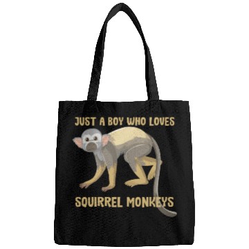 Discover Just a boy who loves squirrel monkeys Bags
