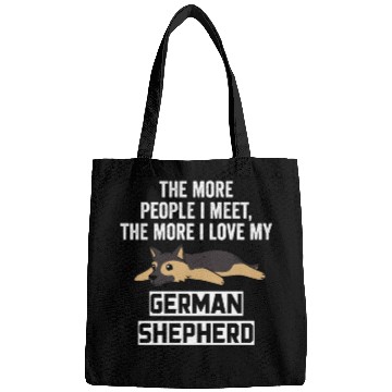Discover The More I Love My German Shepherd Bags