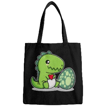Discover Big sister cute dino siblings boy girl heart love Bags